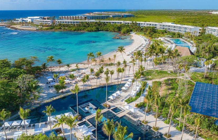 Conrad Tulum aerial view