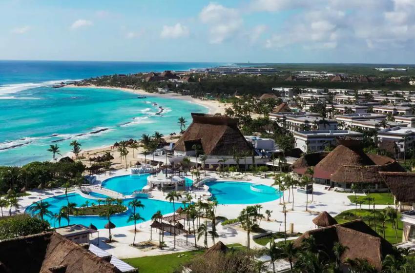 bahia principe grand tulum resort top view