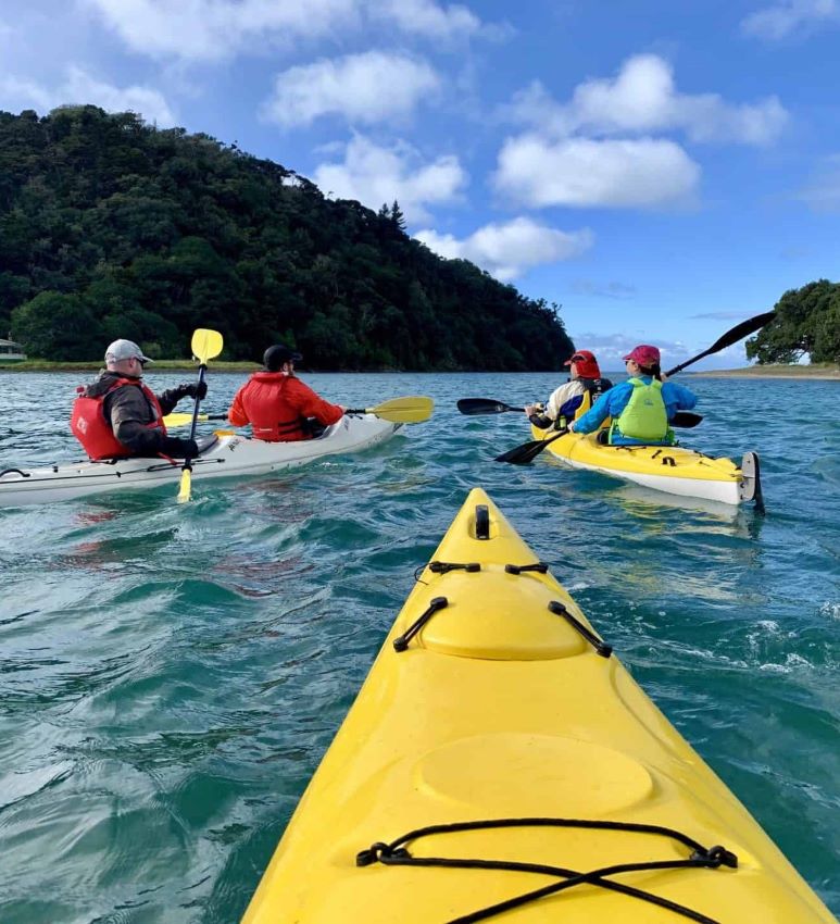 team kayaking event