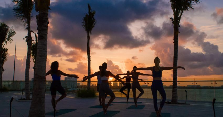 sunrise yoga at breathless cancun soul