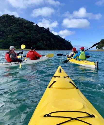 team kayaking event