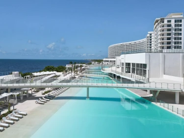 AVA Resort Cancun pools and buildings