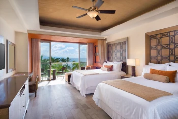 junior suite with two beds at Dreams Vallarta Bay