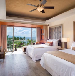 junior suite with two beds at Dreams Vallarta Bay