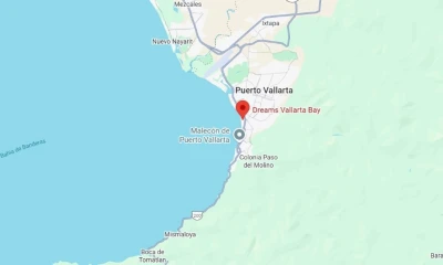map showing location of dreams vallarta bay in Mexico