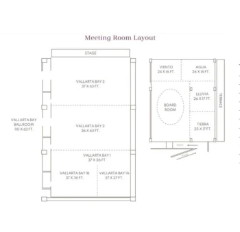 meeting room layout at dreams vallarta bay