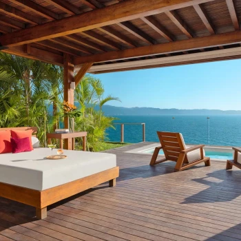 ocean front oasis cabana at Dreams Vallarta Bay