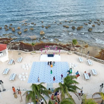 beach area at El Dorado Royale