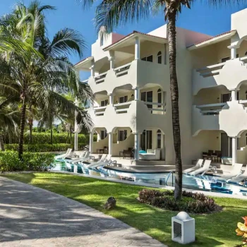 exterior of the accommodations at El Dorado Royale