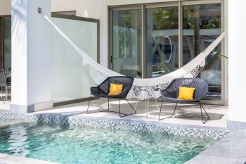 exterior of swim out suite at Garza Blanca Cancun