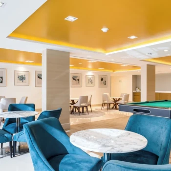 lounge with pool table at Garza Blanca Cancun