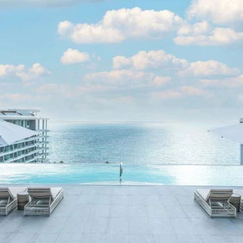 rooftop pool at Garza Blanca Cancun