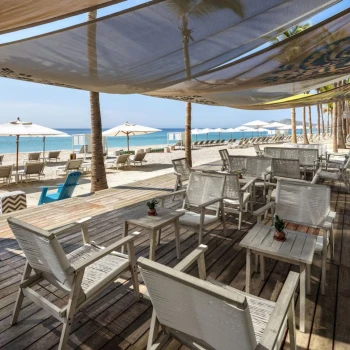 beachside restaurant at Garza Blanca Resort & Spa Los Cabos