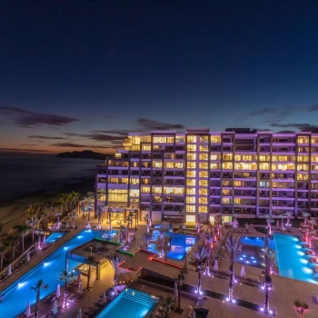 Garza Blanca Resort & Spa Los Cabos at night