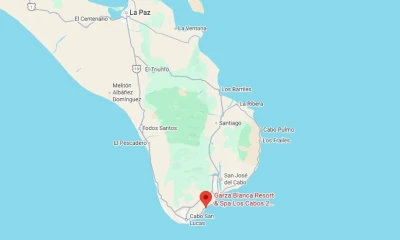 map showing location of Garza Blanca Resort & Spa Los Cabos in Mexico