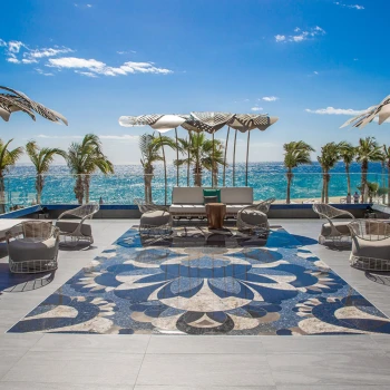 pool atrium at Garza Blanca Resort & Spa Los Cabos