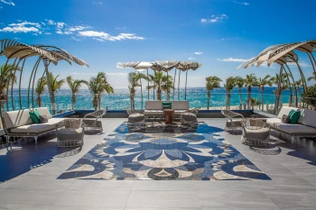pool atrium at Garza Blanca Resort & Spa Los Cabos