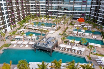 pool atrium event space at Garza Blanca Resort & Spa Los Cabos