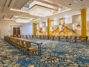 salon real venue and event space set up for a meeting at Garza Blanca Resort & Spa Los Cabos