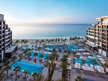 view of Garza Blanca Resort & Spa Los Cabos from the balcony of suite