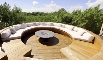 fire pit with seating at hyatt vivid grand island