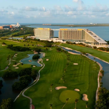 Hyatt Vivid Grand Island aerial view