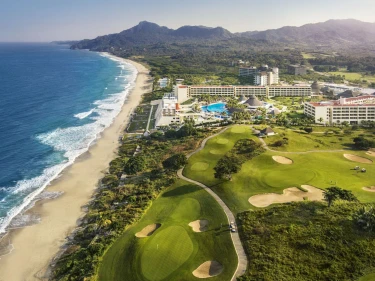 aerial view of Iberostar Selection Playa Mita with its golf course