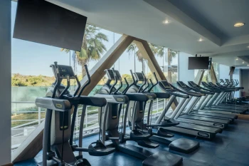 cardio section at the gym at Iberostar Selection Playa Mita