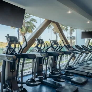 cardio section at the gym at Iberostar Selection Playa Mita