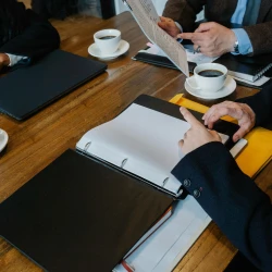 a meeting in progress