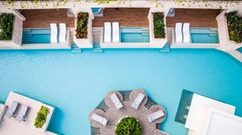 aerial view of the pool at Majestic Elegance Costa Mujeres
