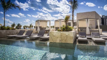 pool and loungers at Majestic Elegance Costa Mujeres
