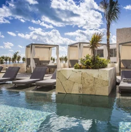 pool and loungers at Majestic Elegance Costa Mujeres