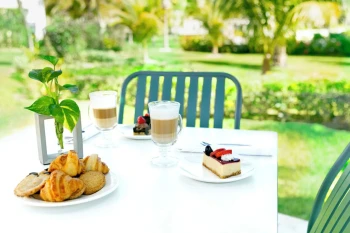breakfast food on the table at Majestic Mirage Costa Mujeres
