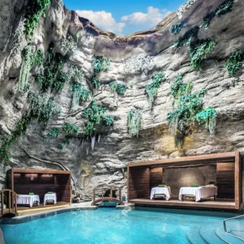 cenote style spa at Majestic Mirage Costa Mujeres