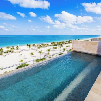 rooftop pool at Majestic Mirage Costa Mujeres