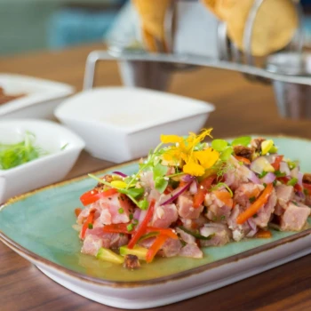 ceviche served at Marriott Puerto Vallarta