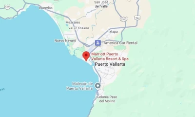 map showing location of Marriott Puerto Vallarta Resort & Spa in Mexico