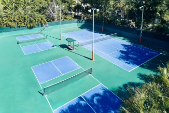 tennis and pickleball courts at Marriott Puerto Vallarta