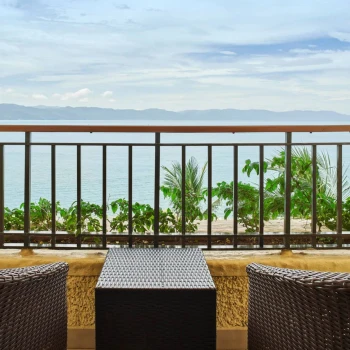 view from the balcony of a suite at Marriott Puerto Vallarta