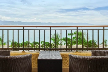 view from the balcony of a suite at Marriott Puerto Vallarta