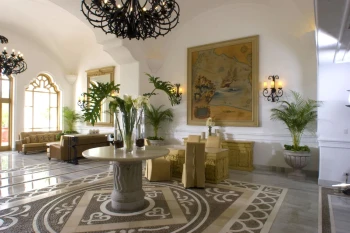 lobby at pueblo bonito los cabos