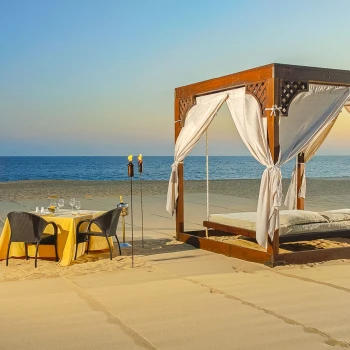 private dinner on the beach at pueblo bonito los cabos
