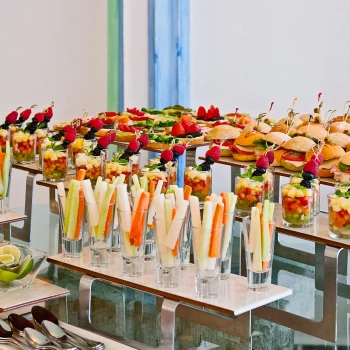 snacks served during a corporate retreat at pueblo bonito los cabos