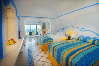 suite with two beds at pueblo bonito los cabos