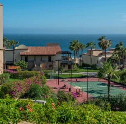 Tennis court at pueblo bonito resorts in los cabos