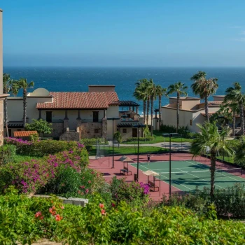 Tennis court at pueblo bonito resorts in los cabos