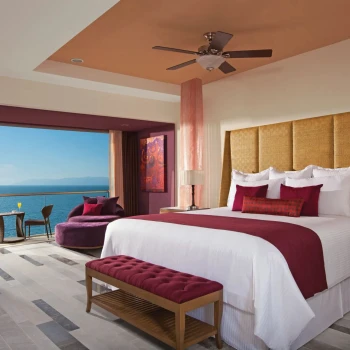 junior suite ocean view king at Secrets Vallarta Bay