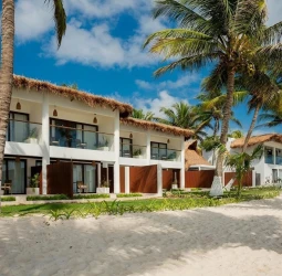 exterior of the accommodations at The Beachfront by The Fives