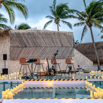 pool terrace event space at The Beachfront by The Fives